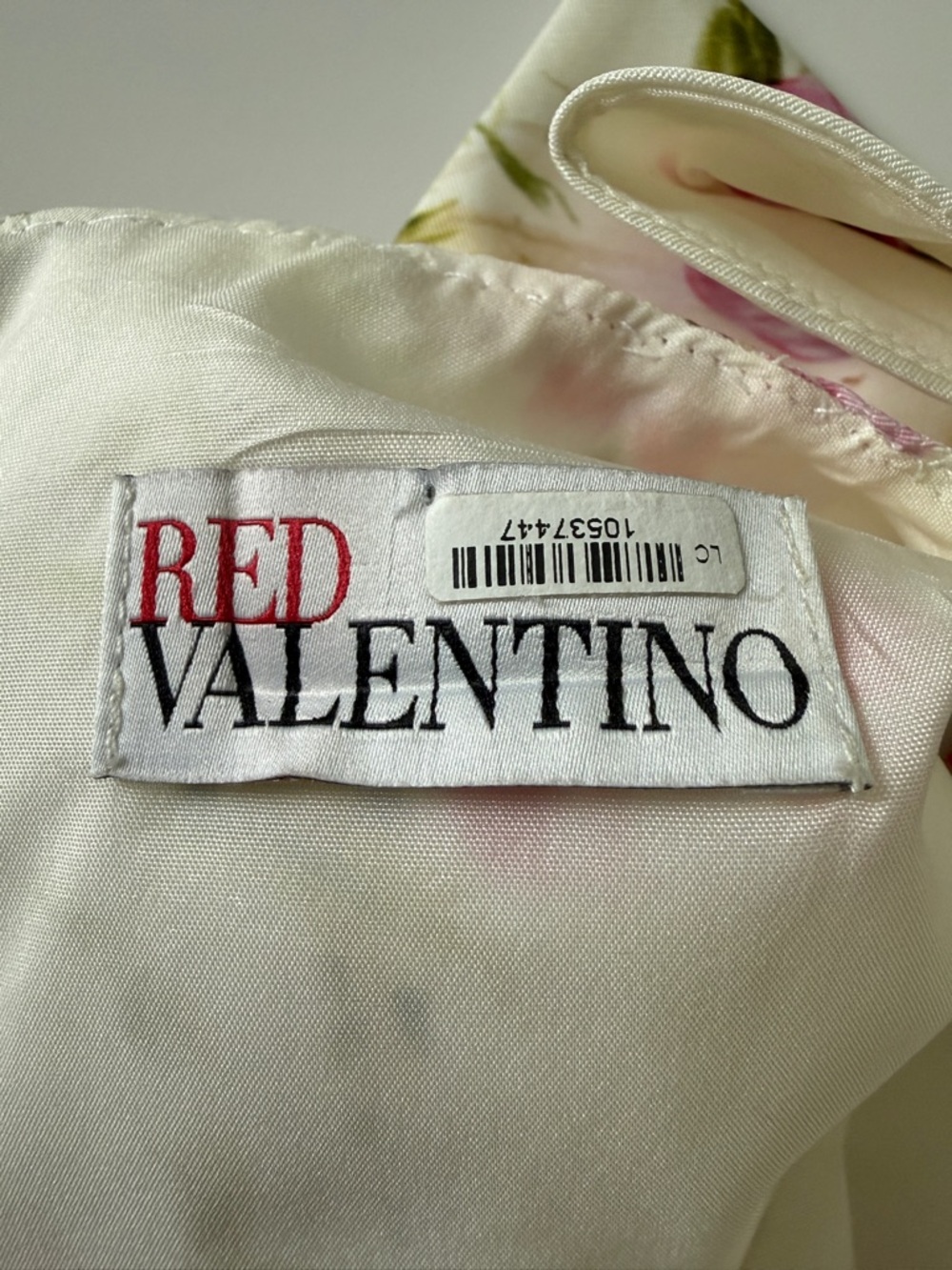 Valentino RED Silk floral mini dress shoulder bows size 38 - Picture 6 of 11